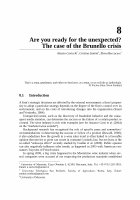 Research paper thumbnail of Are you ready for the unexpected? The case of Brunello crisis