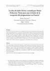 Research paper thumbnail of La obra de John Dewey contada por Henri Delacroix. Notas para una revisión de la recepción del pragmatismo en Francia