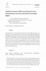 Research paper thumbnail of Global Governance Efforts in Tension between Humanitarian Concerns and Statist Sovereignty Rights (International Negotiation Vol 19 Issue 3), with Simone Wisotzki