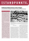 Research paper thumbnail of Politische Bekenntnisse ohne Folgen. Die deutsche Politik und die zögerliche Umsetzung der internationalen Schutzverantwortung (HSFK Standpunkte 6/2013)