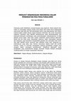 Research paper thumbnail of MERAJUT KEBANGSAAN INDONESIA DALAM PENDEKATAN MULTIKULTURALISME