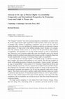 Research paper thumbnail of Review of the book "Amnesty in the Age of Human Rights Accountability: Comparative and International Perspectives"