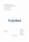 Research paper thumbnail of Trabajo de voleibol 2015