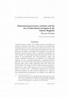 Research paper thumbnail of Educational governance activities and the rise of educational contagion in the Islamic Maghreb. The case of Tunisia.