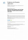 Research paper thumbnail of External Interventions and Civil War Intensity in South-Central Somalia (1991-2010)