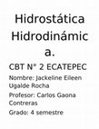 Research paper thumbnail of Hidrostática