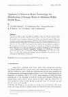 Research paper thumbnail of Appliance of Electron Beam Technology for Disinfection of Sewage Water to Minimize Public Health Risks.