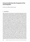 Research paper thumbnail of Green Growth from the Viewpoint of the Czech Republic