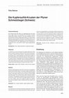 Research paper thumbnail of Die Kupfersulfid-Krusten der Pfyner Schmelztiegel (Schweiz) (Rehren 2004)