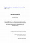 Research paper thumbnail of Lingüística y (psico)sociología: una interdisciplinariedad necesaria