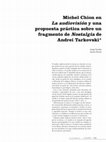 Research paper thumbnail of N. 18 / MICHAEL CHION EN LA AUDIOVISIÓN Y UNA PROPUESTA PRÁCTICA SOBRE UN FRAGMENTO DE NOSTALGIA DE ANDREI TARKOVSKI / Josep Torelló, Jaume Duran Castells