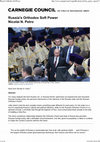 Research paper thumbnail of Russia's Orthodox Soft Power