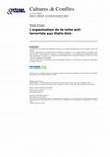 Research paper thumbnail of L'organisation de la lutte anti-terroriste aux Etats-Unis