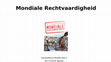 Research paper thumbnail of Mondiale Rechtvaardigheid (HAVO 5 2015)