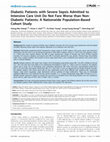 Research paper thumbnail of Diabetic Patients with Severe Sepsis Admitted to Intensive Care Unit Do Not Fare Worse than Non-Diabetic Patients: A Nationwide Population-Based Cohort Study