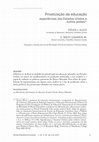 Research paper thumbnail of Privatização da educação: experiências dos Estados Unidos e outros países -- Em: Revista Brasileira de Educacao [Privatization of Education: Experiences from the United States and Other Countries -- In: Brazilian Journal of Education]