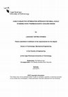 Research paper thumbnail of A MULTI-OBJECTIVE OPTIMISATION APPROACH FOR SMALL-SCALE STANDING WAVE THERMOACOUSTIC COOLERS DESIGN