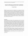 Research paper thumbnail of Same-Sex Marriage and the Irish Constitution