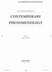 Research paper thumbnail of The Oxford Handbook of Contemporary Phenomenology