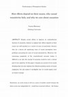 Research paper thumbnail of How Effects Depend on Their Causes, Why Causal Transitivity Fails, and Why We Care about Causation