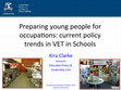 Research paper thumbnail of Preparing young people for occupations: current policy trends in VET in Schools 