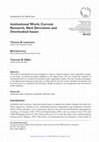 Research paper thumbnail of Institutional work: Current research, new directions and overlooked issues