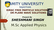 Research paper thumbnail of Dirac Solution