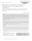 Research paper thumbnail of ¿Publicar y/o morir? El fraude en la investigación y las publicaciones científicas