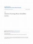 Research paper thumbnail of Detection of recurring software vulnerabilities