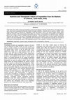 Research paper thumbnail of Nutritive and Therapeutic Values of Vegetables from the Markets of Chennai, Tamil Nadu, India