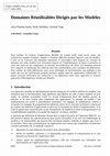 Research paper thumbnail of Domaines Réutilisables Dirigés par les Modèles