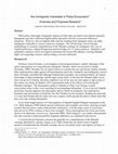 Research paper thumbnail of Are immigrants vulnerable in police  encounters?