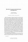 Research paper thumbnail of “Quevedo y los poetas norteamericanos contemporáneos” Perinola 14 (2010): 		259-73.