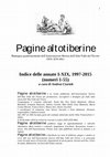 Research paper thumbnail of Indice della rivista «Pagine altotiberine», fascicoli 1-55, annate I-XIX, anni 1997-2015