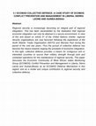 Research paper thumbnail of ECOWAS COLLECTIVE DEFENCE: A CASE STUDY OF ECOMOG CONFLICT PREVENTION AND MANAGEMENT IN LIBERIA, SIERRA LEONE AND GUINEA-BISSAU