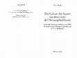 Research paper thumbnail of Die Geburt des Autors aus dem Geist der Herausgeberfiktion. Editoriale Rahmung im Roman um 1800: Wieland, Goethe, Brentano, Jean Paul und E.T.A. Hoffmann, 