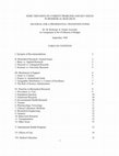 Research paper thumbnail of SOME THOUGHTS ON CURRENT PROBLEMS AND KEY ISSUES  IN BIOMEDICAL RESEARCH:   MATERIAL FOR A PRESIDENTIAL-TRANSITION PAPER