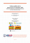 Research paper thumbnail of Cultura política de la democracia en Colombia, 2014 Dilemas de la democracia y desconfianza institucional en el marco del proceso de paz.