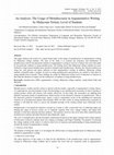 Research paper thumbnail of An Analysis: The Usage of Metadiscourse in Argumentative Writing by Malaysian Tertiary Level of Students