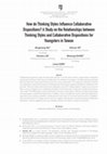 Research paper thumbnail of How do Thinking Styles Influence Collaborative Dispositions A Study on the Relationships between Thinking Styles and Collaborative Dispositions for Youngsters in Taiwan-Mingchang WU-Shihuei HO-Hsiuhsu LIN-Wenlung CHANG-Lihua CHEN