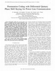 Research paper thumbnail of Permutation Coding with Differential Quinary Phase Shift Keying for Power Line Communication