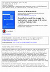 Research paper thumbnail of Risk Definition and the Struggle for Legitimation: A Case Study of Bt Cotton in Andhra Pradesh, India, Journal of Risk Research