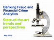 Research paper thumbnail of PRESENTATION: Banking Fraud and Financial Crime Analytics