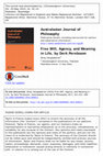 Research paper thumbnail of Review of Derek Pereboom's Free Will, Agency and Meaning in Life