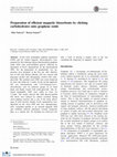 Research paper thumbnail of Preparation of efficient magnetic biosorbents by clicking carbohydrates onto graphene oxide