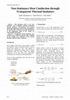 Research paper thumbnail of Non-Stationary Heat Conduction through Transparent Thermal Insulators