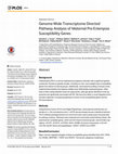 Research paper thumbnail of Genome-Wide Transcriptome Directed Pathway Analysis of Maternal Pre-Eclampsia Susceptibility Genes