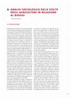 Research paper thumbnail of Analisi sociologica delle scelte degli agricoltori in relazione al biogas