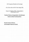 Research paper thumbnail of Famílias Políticas, Desigualdade e Estratificação Social no Brasil Contemporâneo.