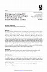 Research paper thumbnail of Outrageous, Unescapable. Historical analogies in the coverage of the Israeli-Palestinian conflict